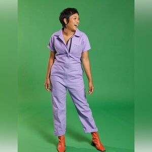 NOOWORKS CERTIFIED ORGANIC COTTON COVERALLS LILAC